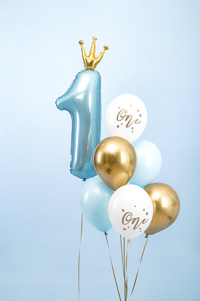 BALLONS ONE BLAU GOLD