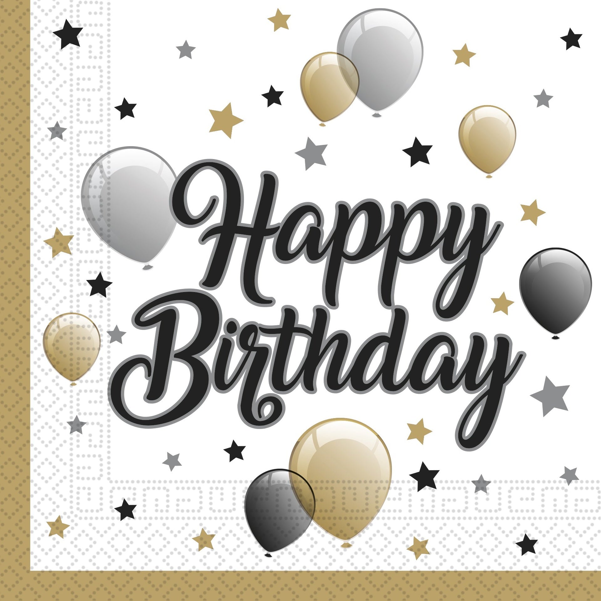 MILESTONE SERVIETTEN HAPPY BIRTHDAY