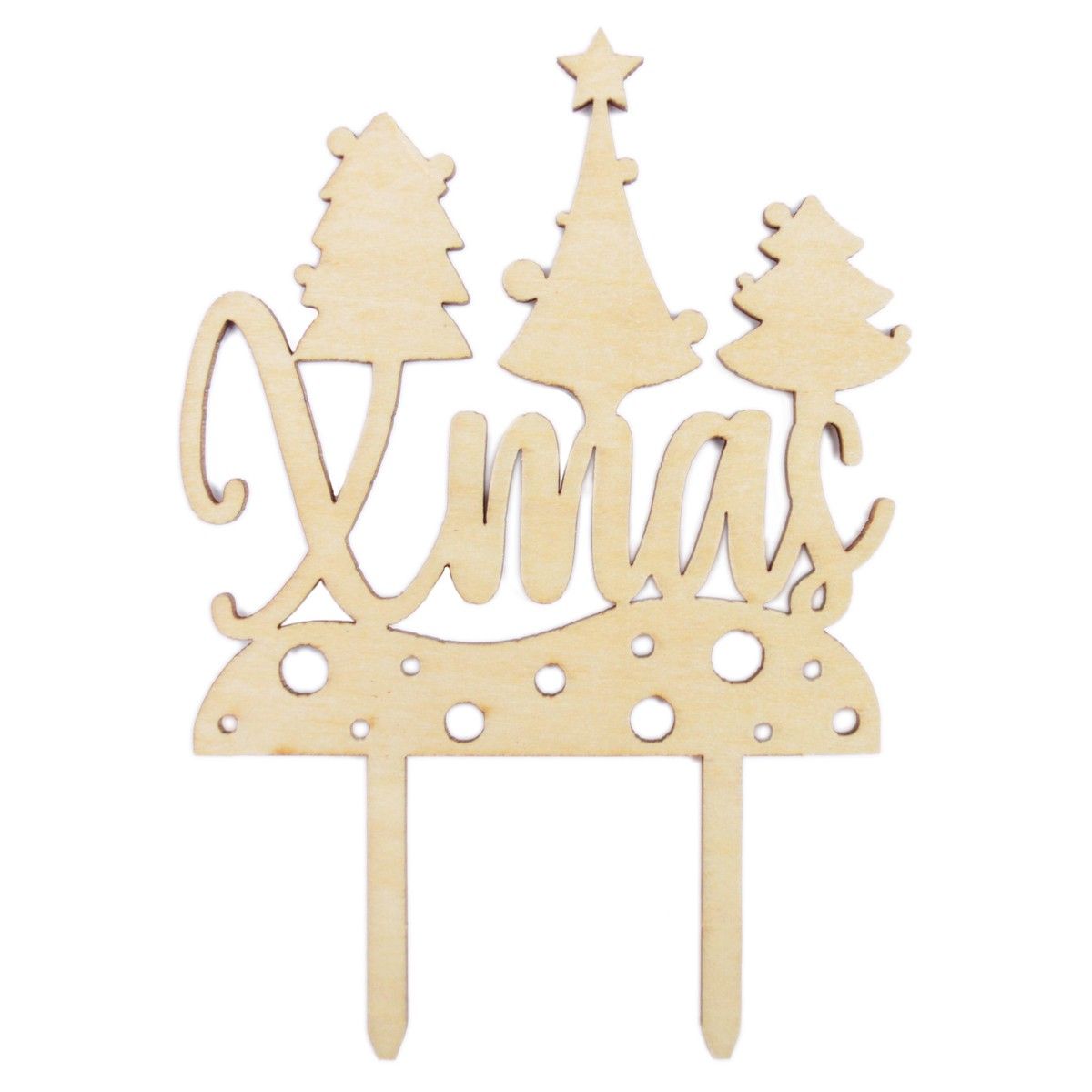 SC CAKE TOPPER XMAS HOLZ