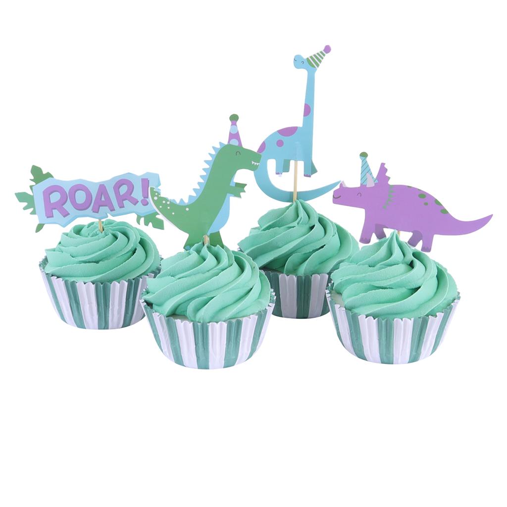 Cupcake Set Dinosaurier
