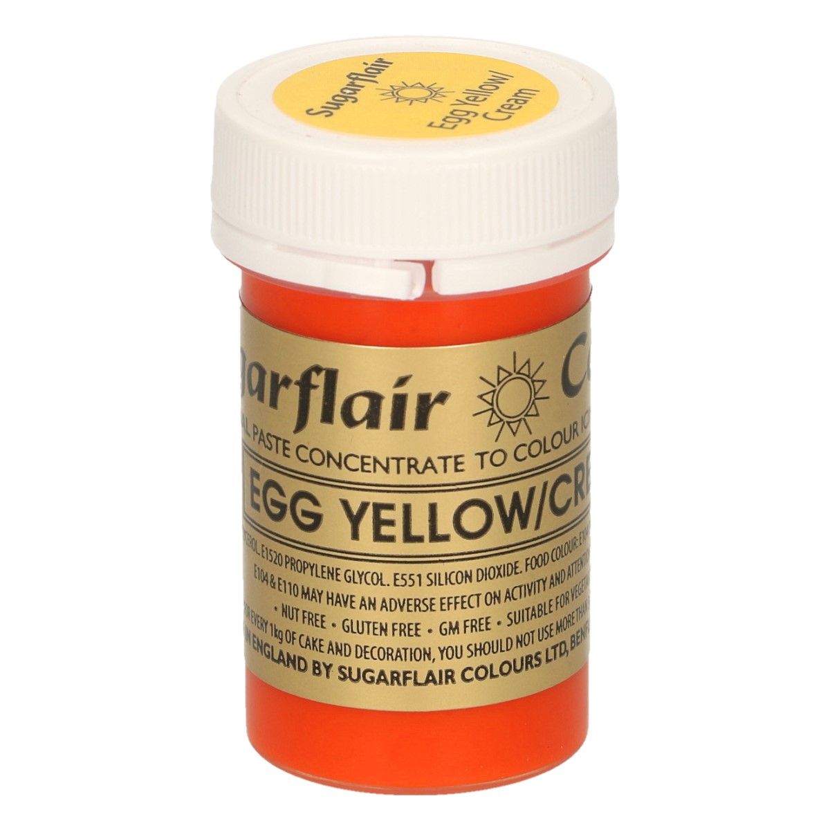 SUGARFLAIR PASTENFARBE - EGG YELLOW/CREAM