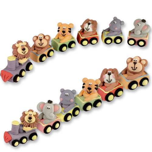 TIERE IM ZUG 6-TEILIG