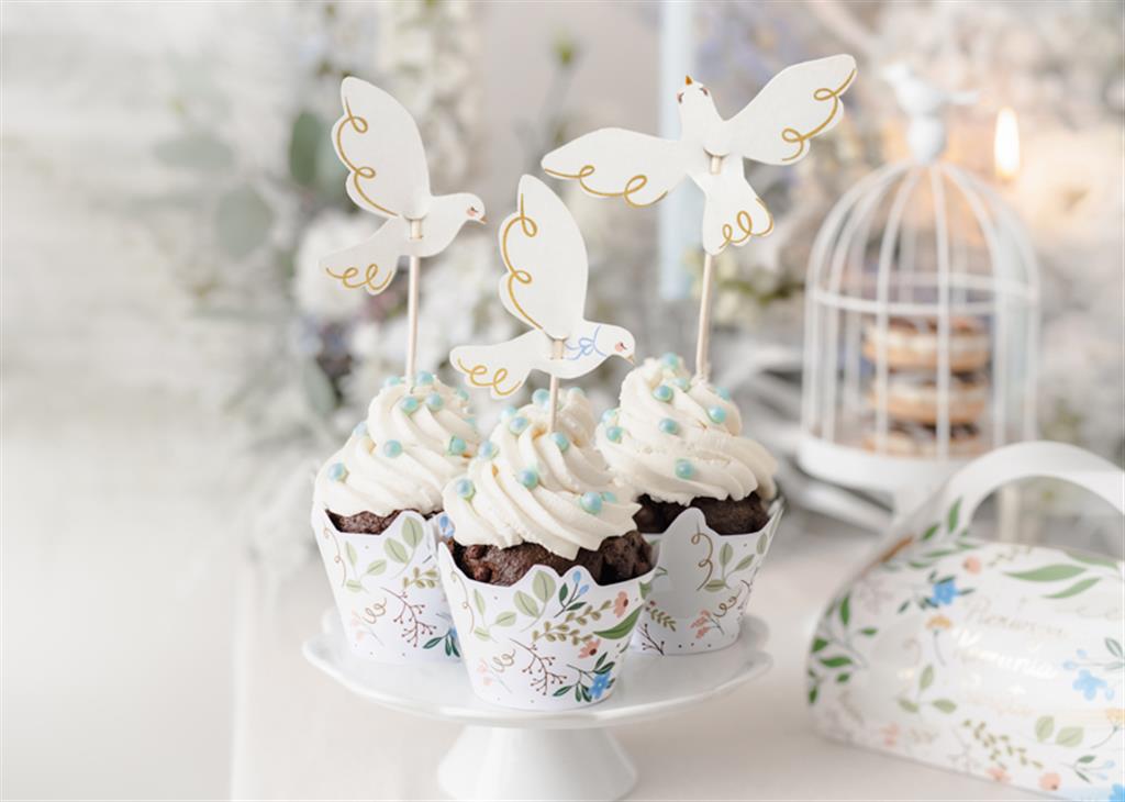 CUPCAKE TOPPER TAUBE