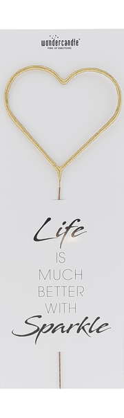 WONDERCANDLE GIANT HERZ GOLD