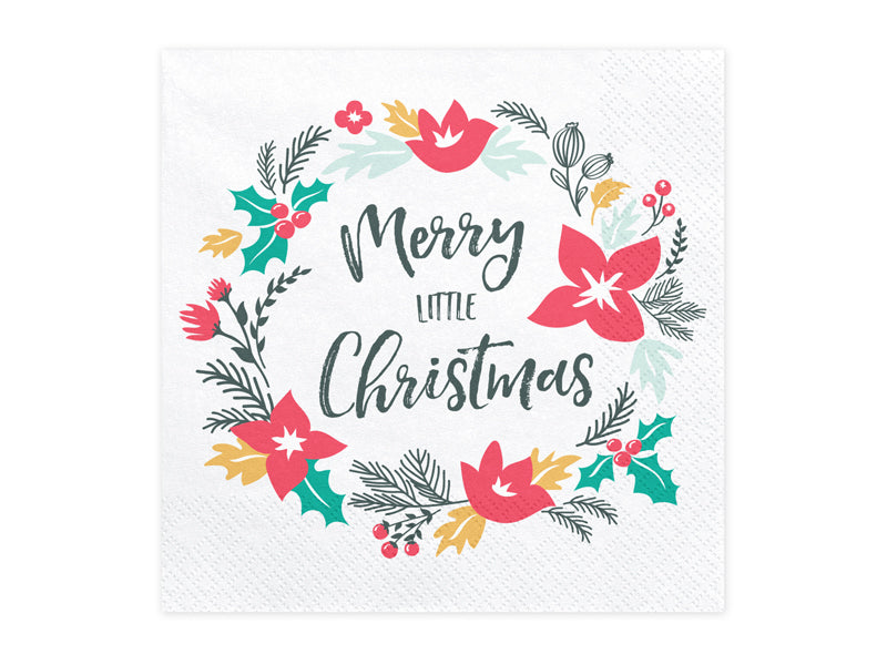 SERVIETTEN MERRY LITTLE CHRISTMAS