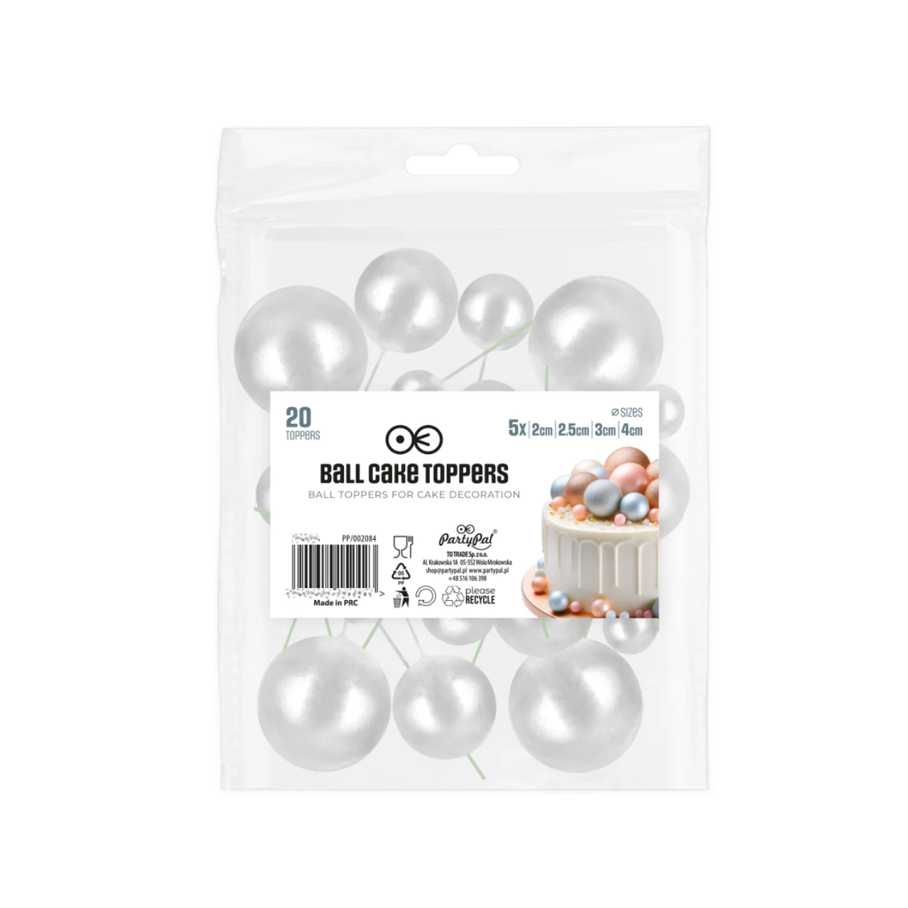 TOPPER KUGELN SILBER 20-ER SET