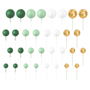 TOPPER KUGELN MINT/GRÜN/ GOLD/WEISS 32-ER SET