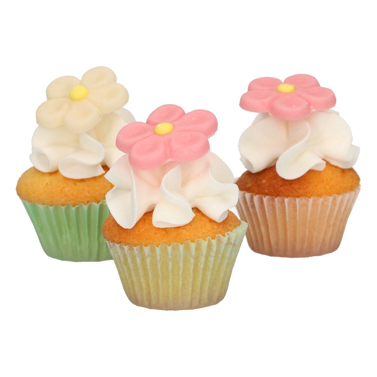 Fondant Margeriten Set weiß/rosa