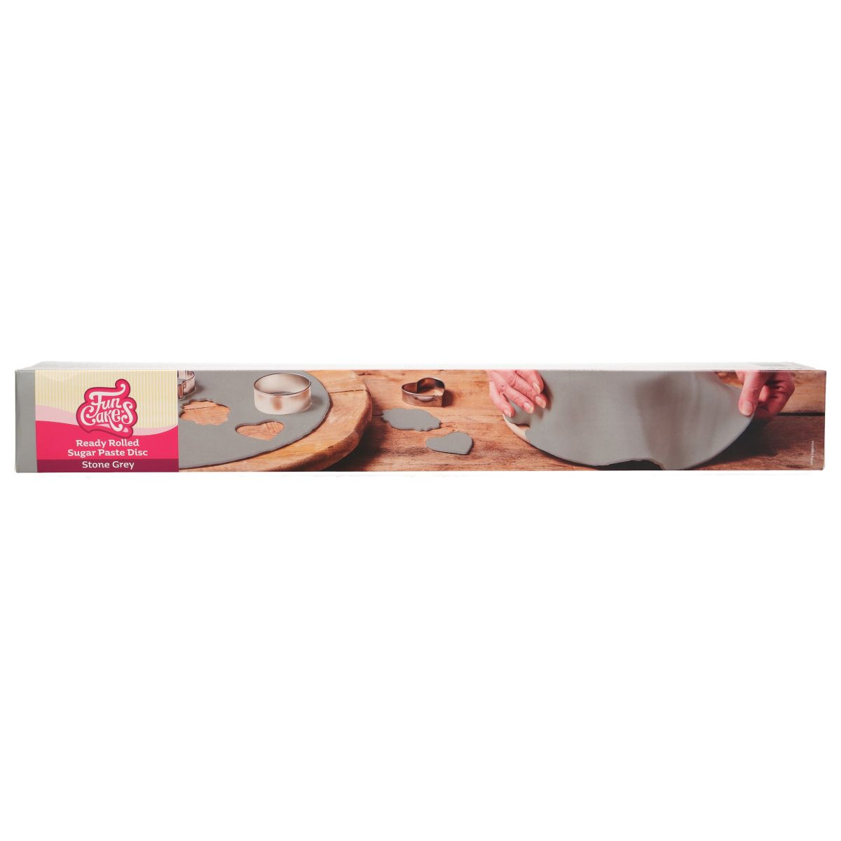 FC AUSGEROLLTES FONDANT STONE GREY