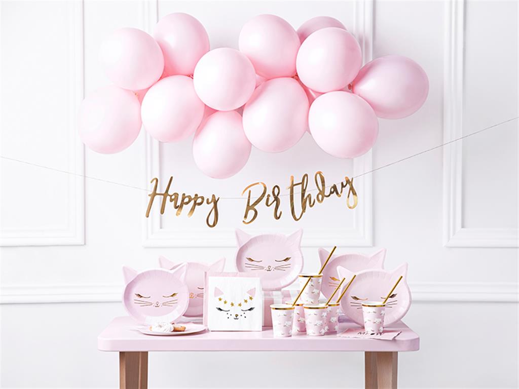 Banner Happy Birthday Rose Gold