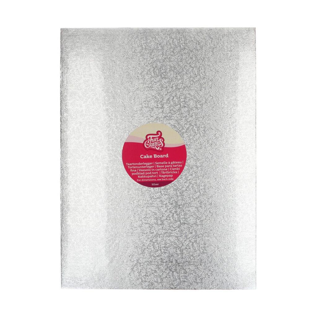 CAKE BOARD, SILBER, RECHTE.40X30CM - FC840OB