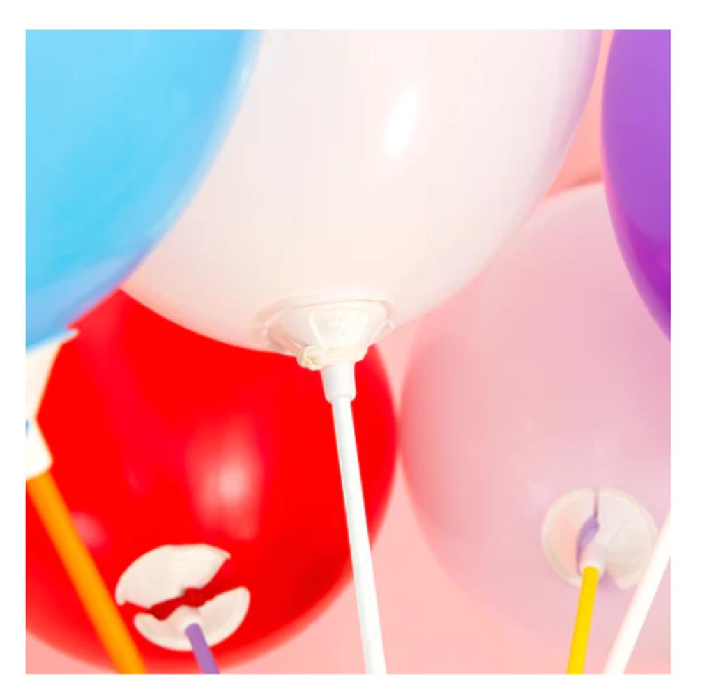 BALLONSTÄBE WEISS/10