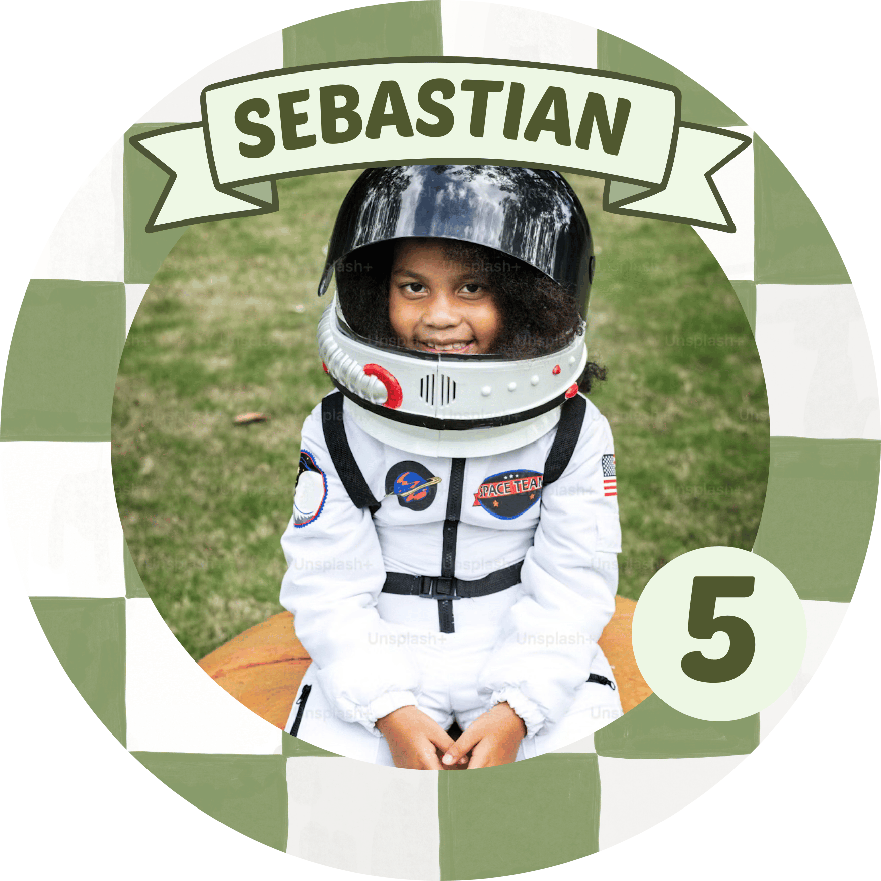 Foto Tortenaufleger Rund Grün