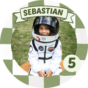 Foto Tortenaufleger Rund Grün