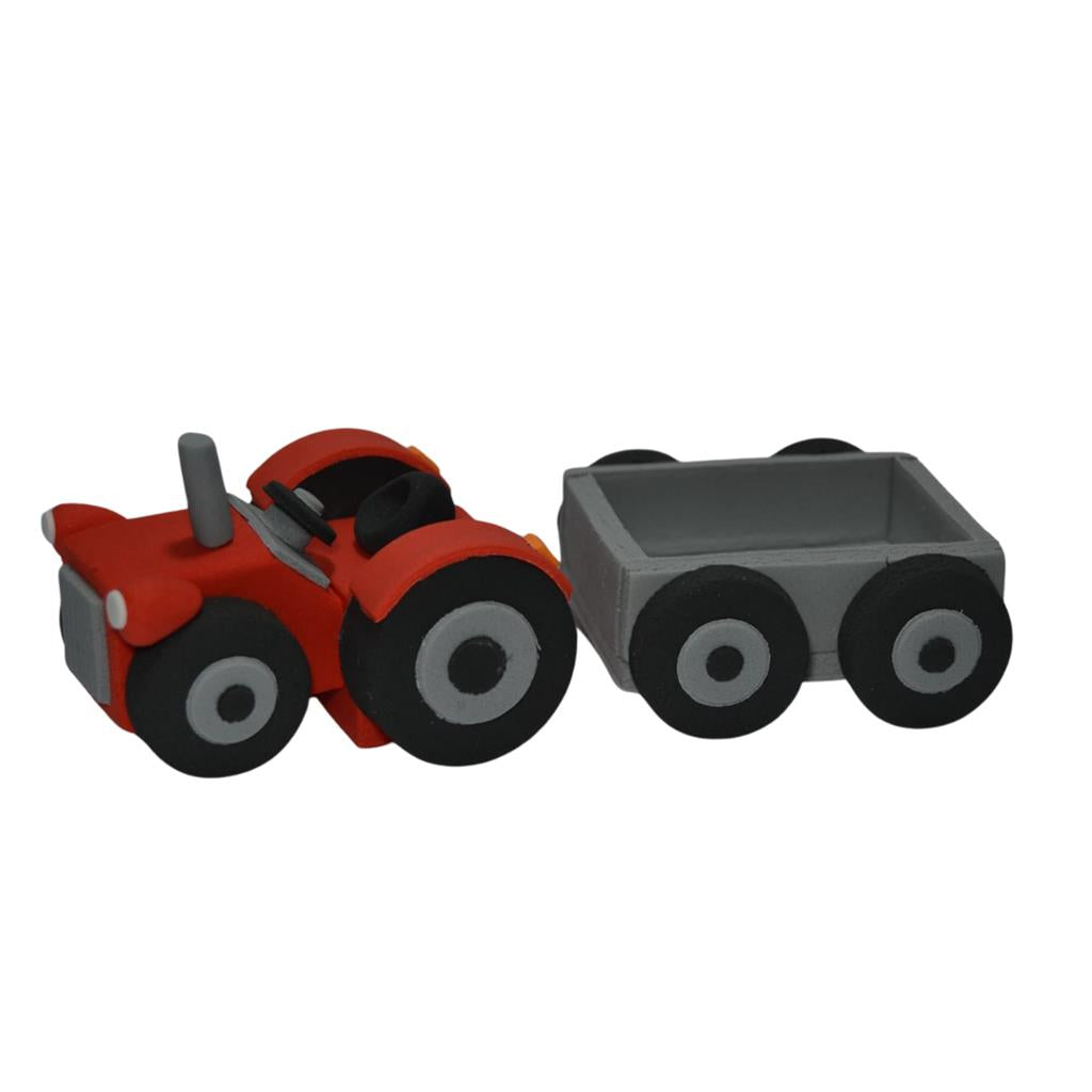 TRAKTOR ZUCKERFIGUR MIT ANHÄNGER