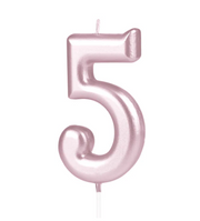 KERZE NUMMER 5 ROSEGOLD