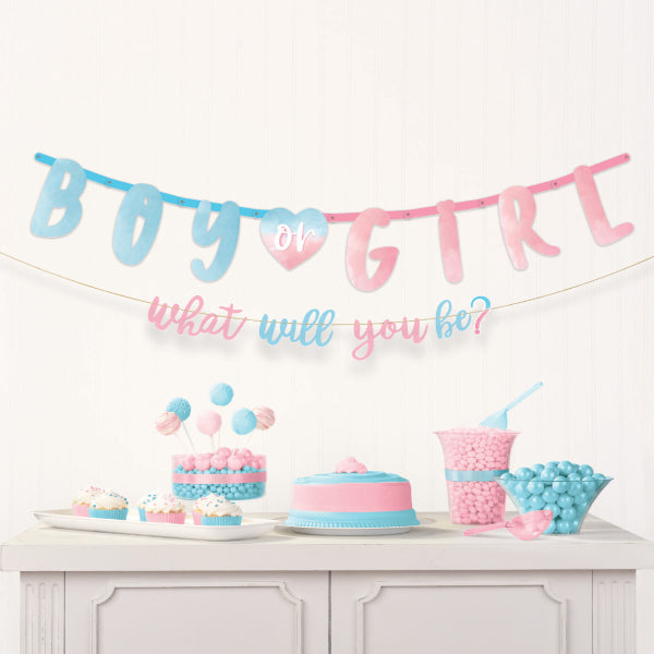 GENDER REVEAL BANNER SET