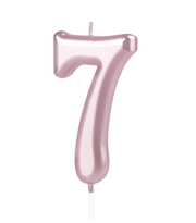 KERZE NUMMER 7 ROSEGOLD