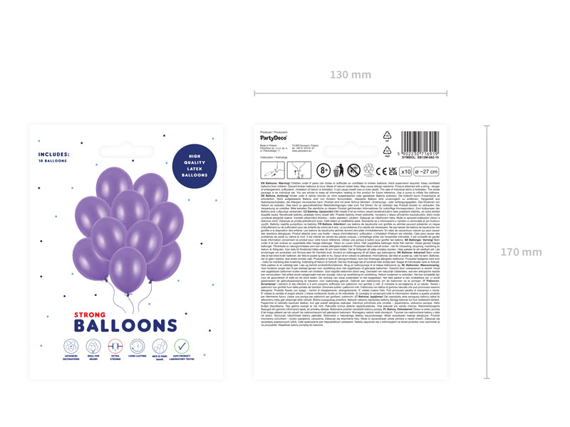 BALLONS METALLIC PURPLE