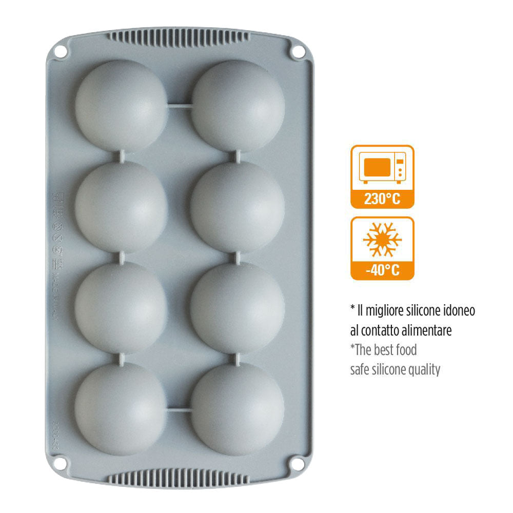 SILIKONBACKFORM HALBKUGEL 60 X 30