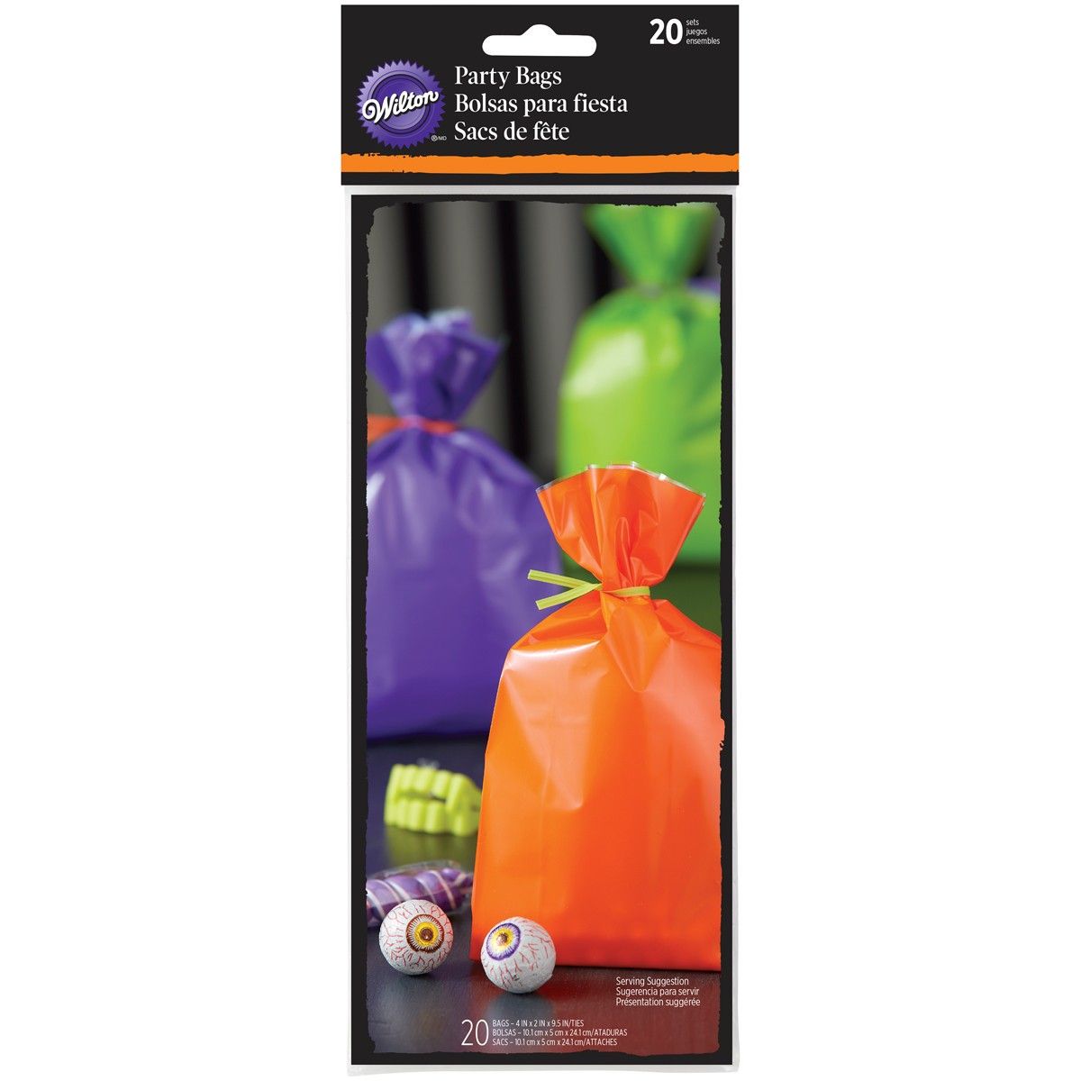 PARTY BAGS HALLOWEEN EINFÄRBIG 20 STÜCK