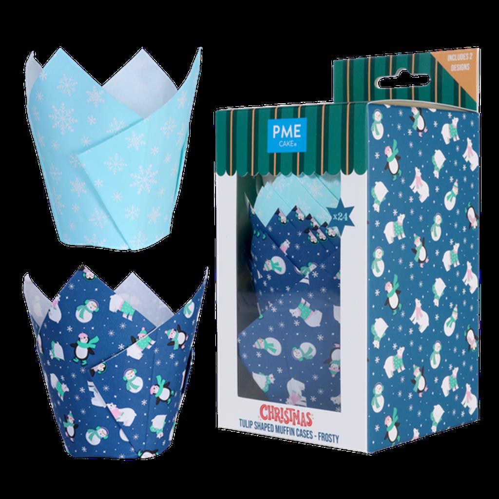 PME TULPEN-MUFFINFÖRMCHENCHRISTMAS - FROSTY