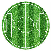 ZUCKERAUFLEGER FUSSBALL- FELD RUND 20CM