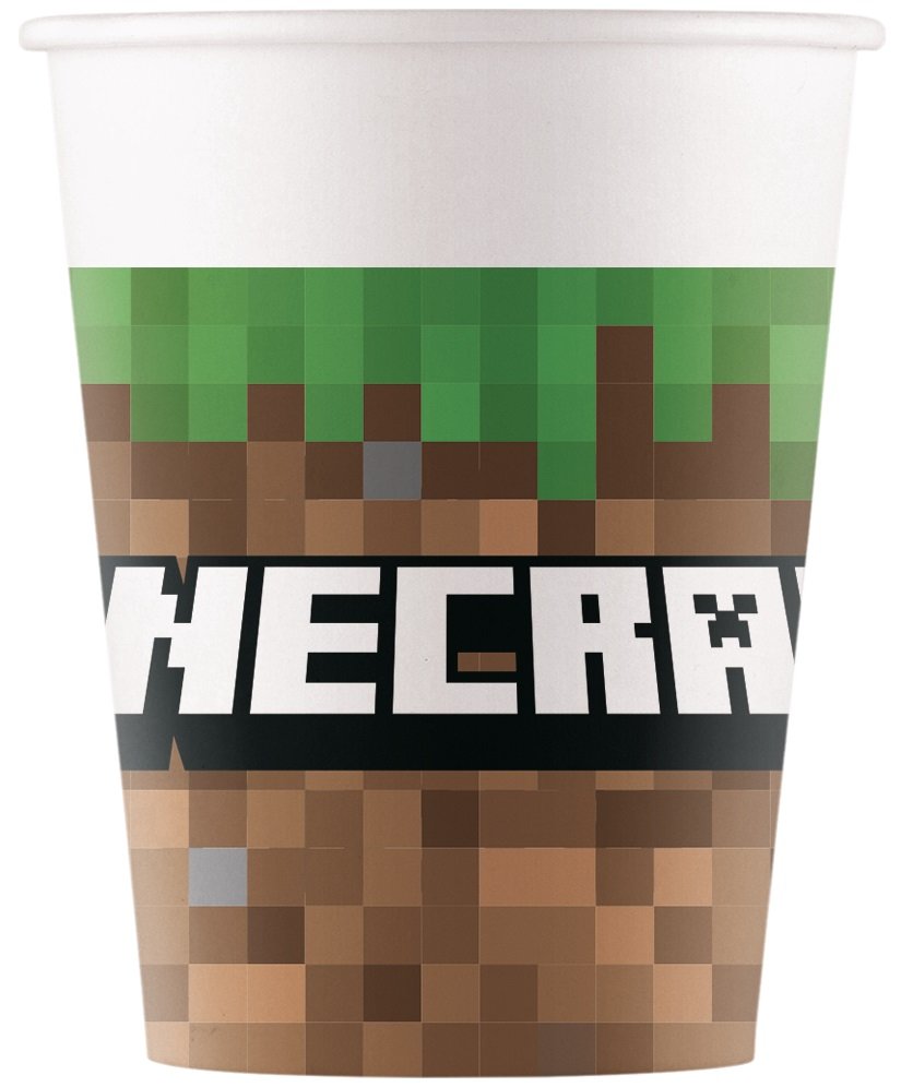 MINECRAFT PAPPBECHER 200 ML