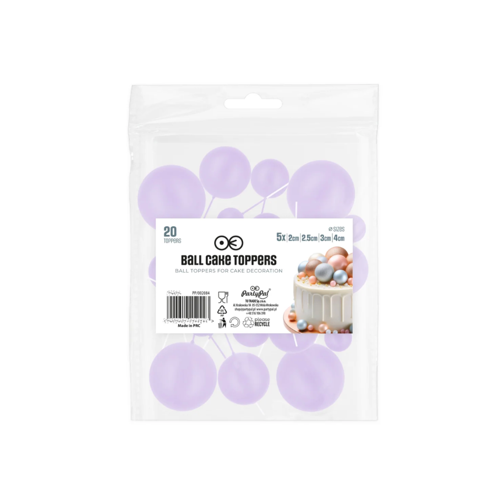 TOPPER KUGELN HELLVIOLETT 20-ER SET