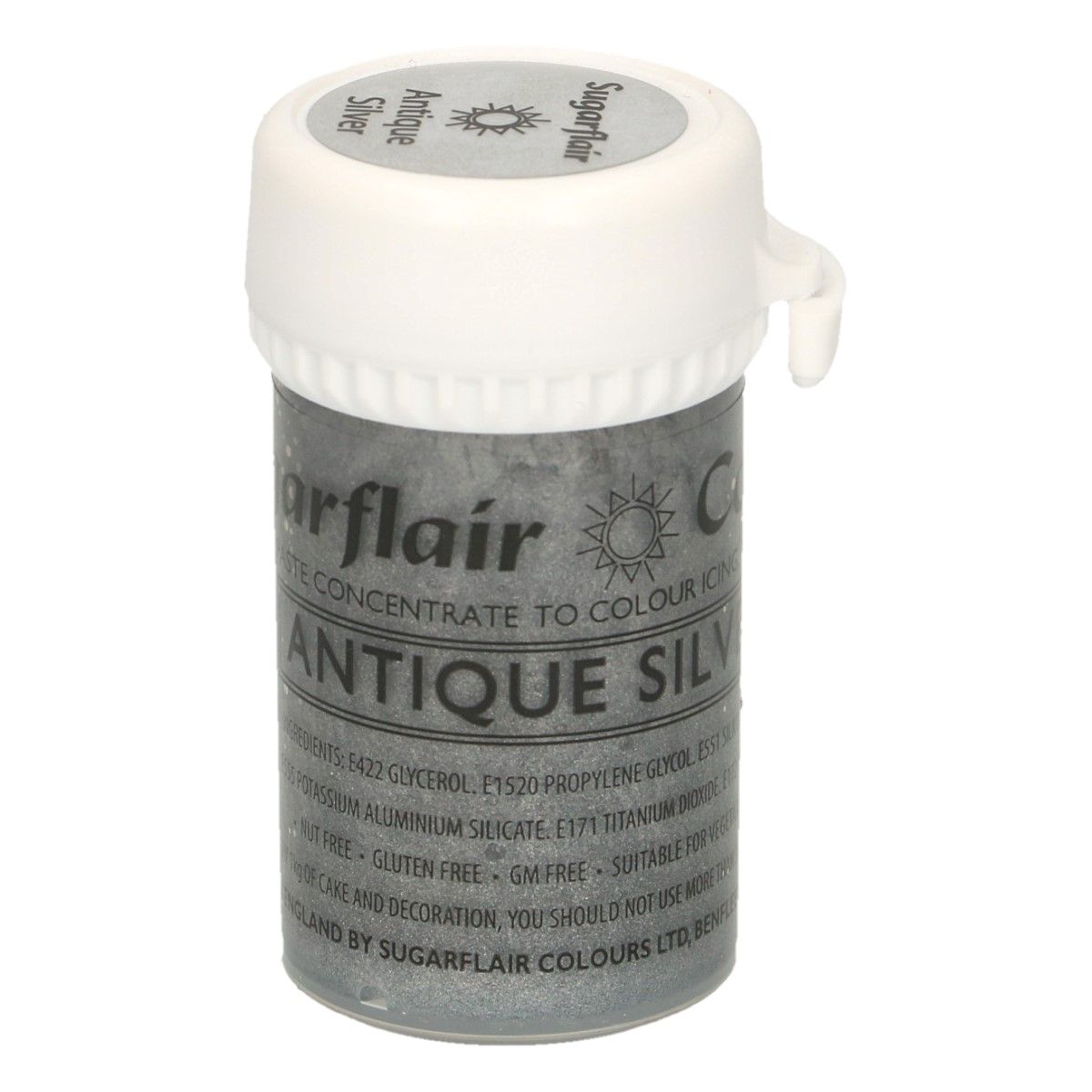SUGARFLAIR PASTENFARBE SATIN - ANTIQUE SILVER