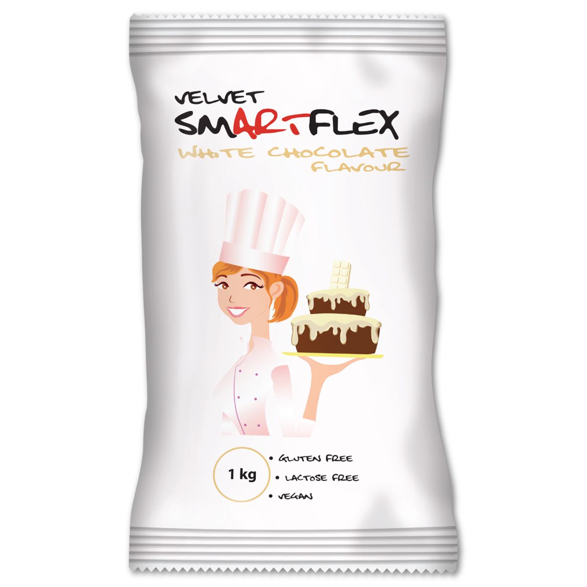 SMARTFLEX FONDANT 1 KG WHITE - WEISSE SCHOKOLADE