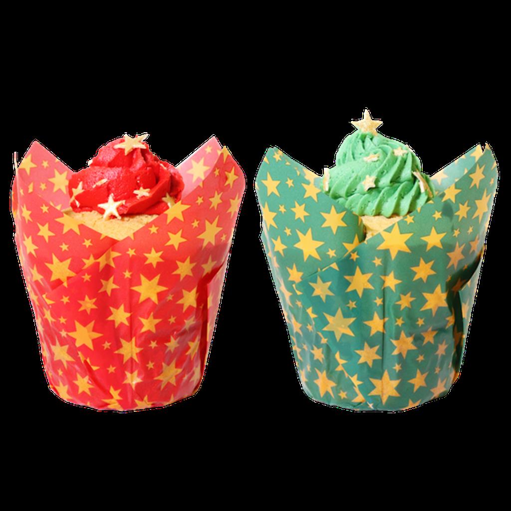 PME TULPEN-MUFFINFÖRMCHEN CHRISTMAS - STARS