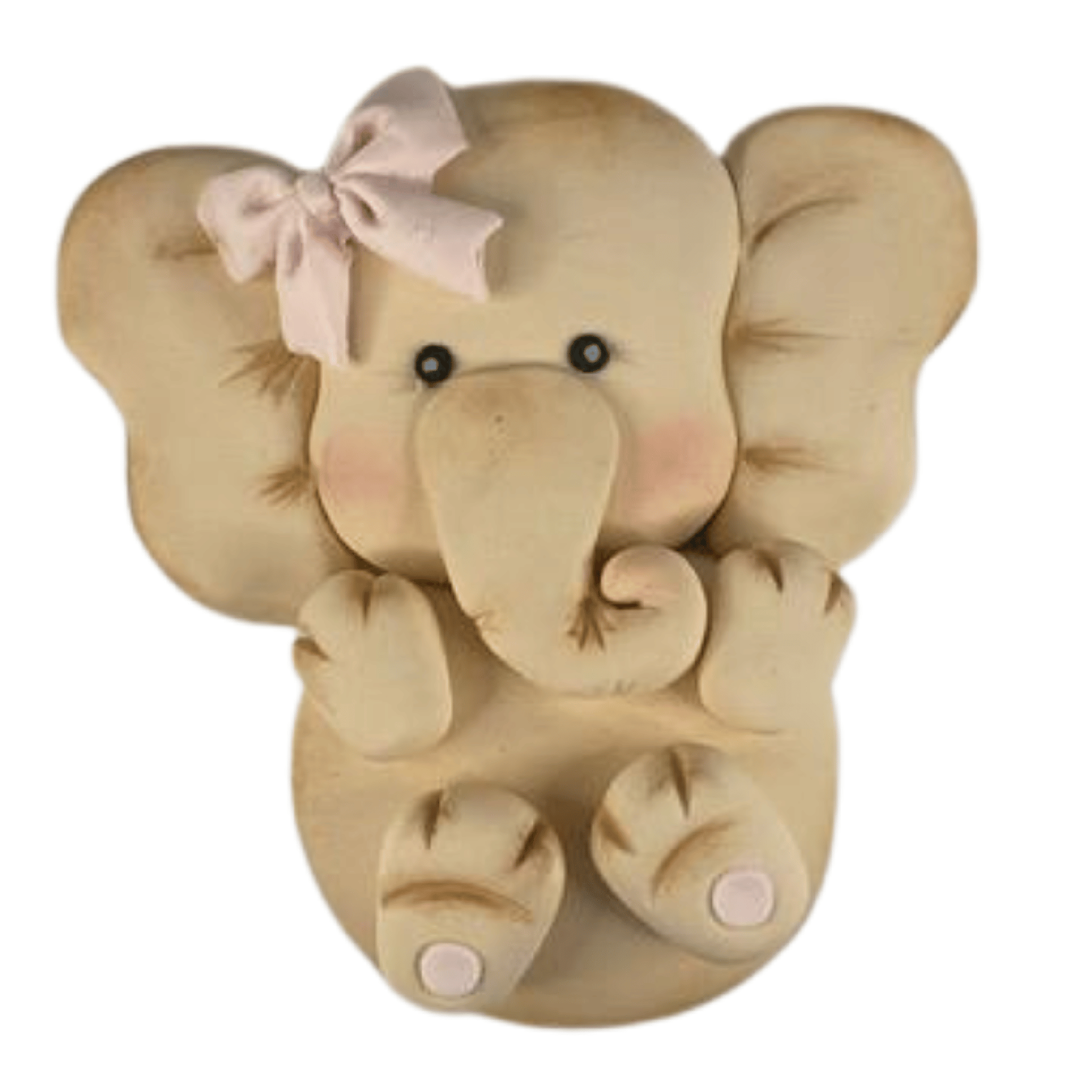 Elefant flach-rosa Masche
