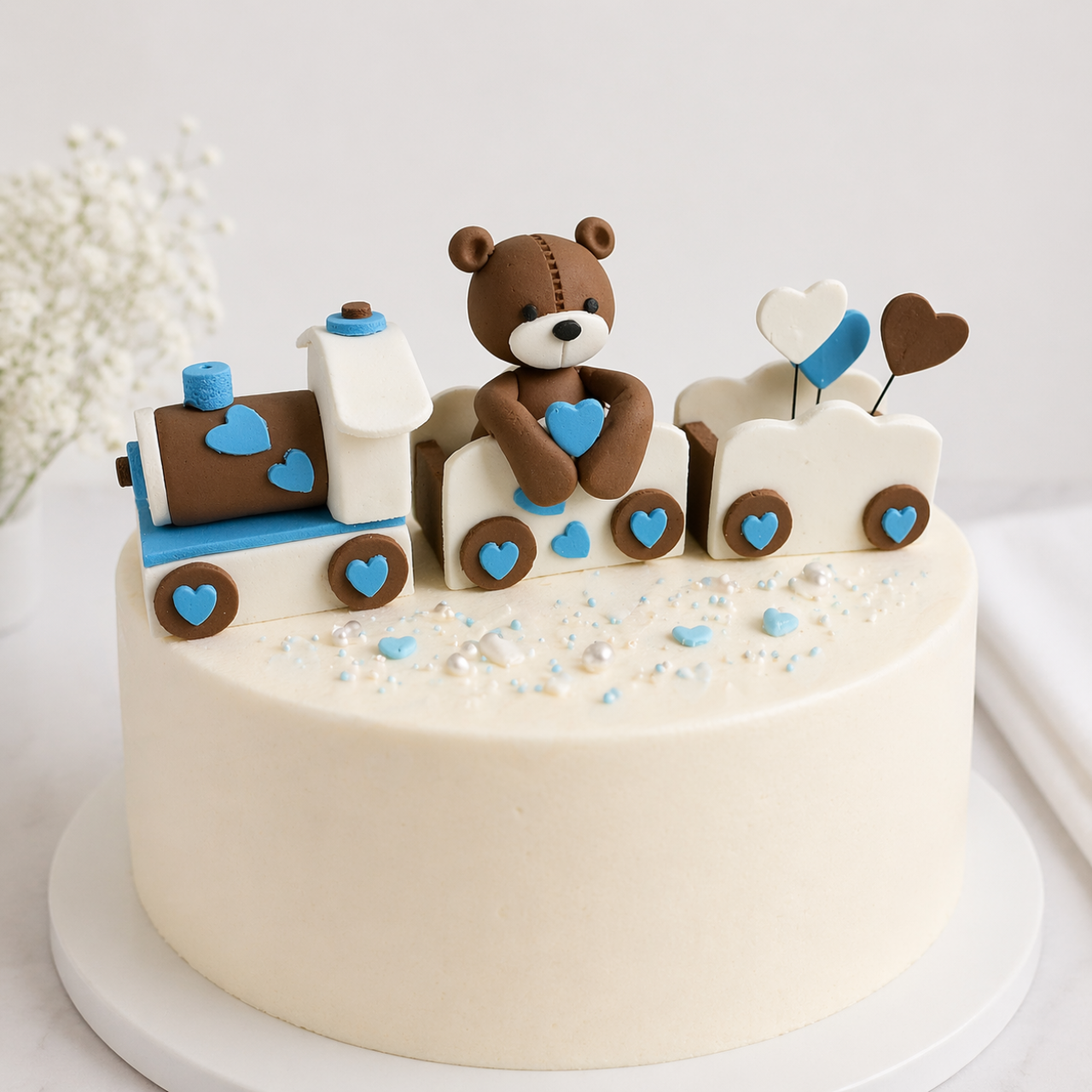 Zuckerfigur auf Torte