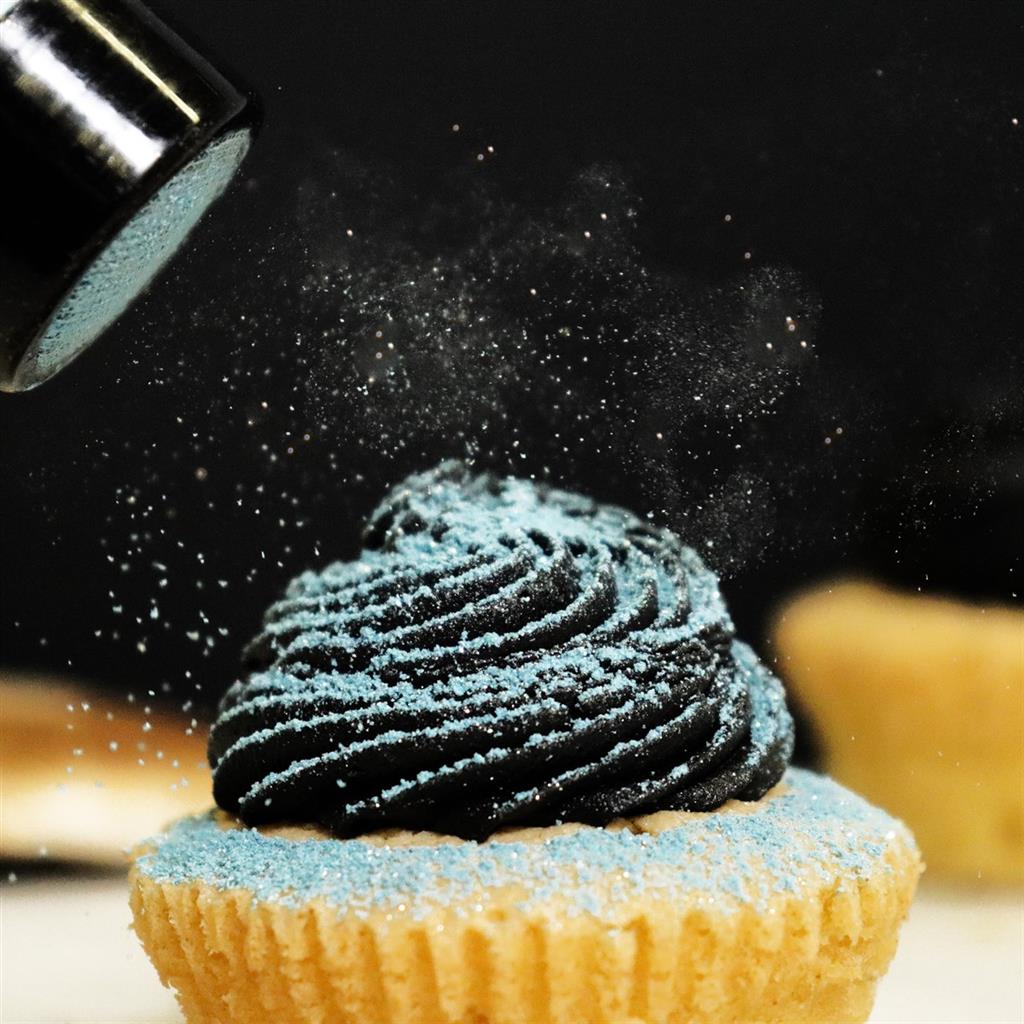 ESSBARER GLITZERSTAUB BLUE