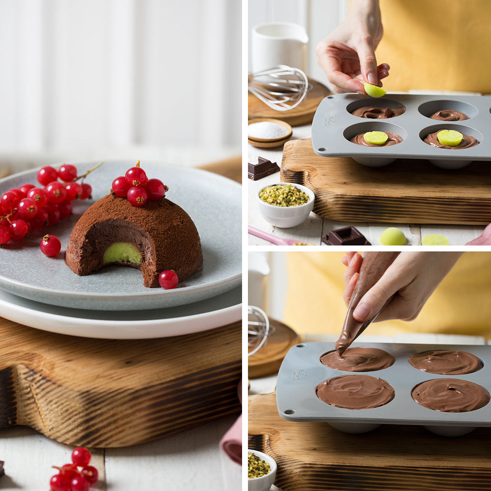 SILIKONBACKFORM HALBKUGEL 70 X 35