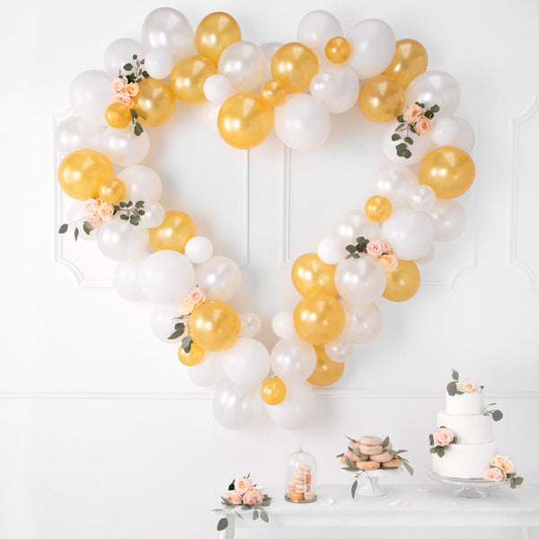 BALLONS METALLIC WHITE