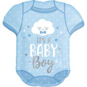 BABY BOY STRAMPLER FOLIENBALLON 55 X 60CM
