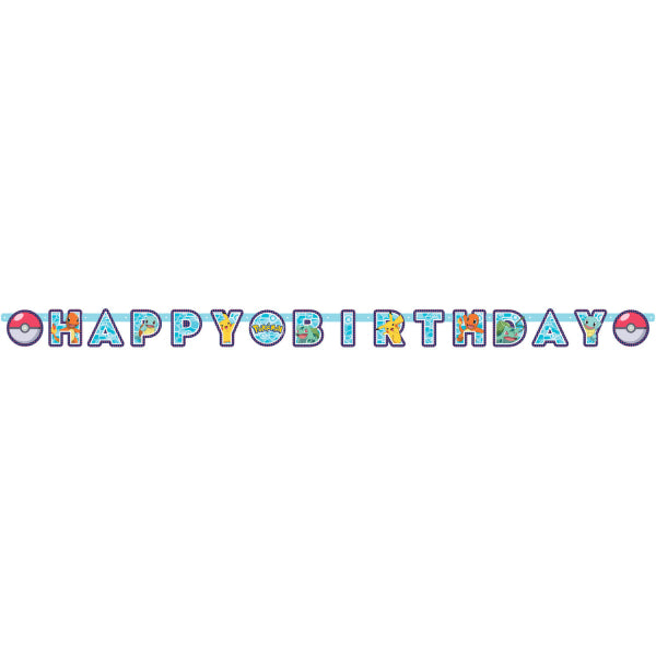 POKEMON BANNER HAPPY BIRTHDAY