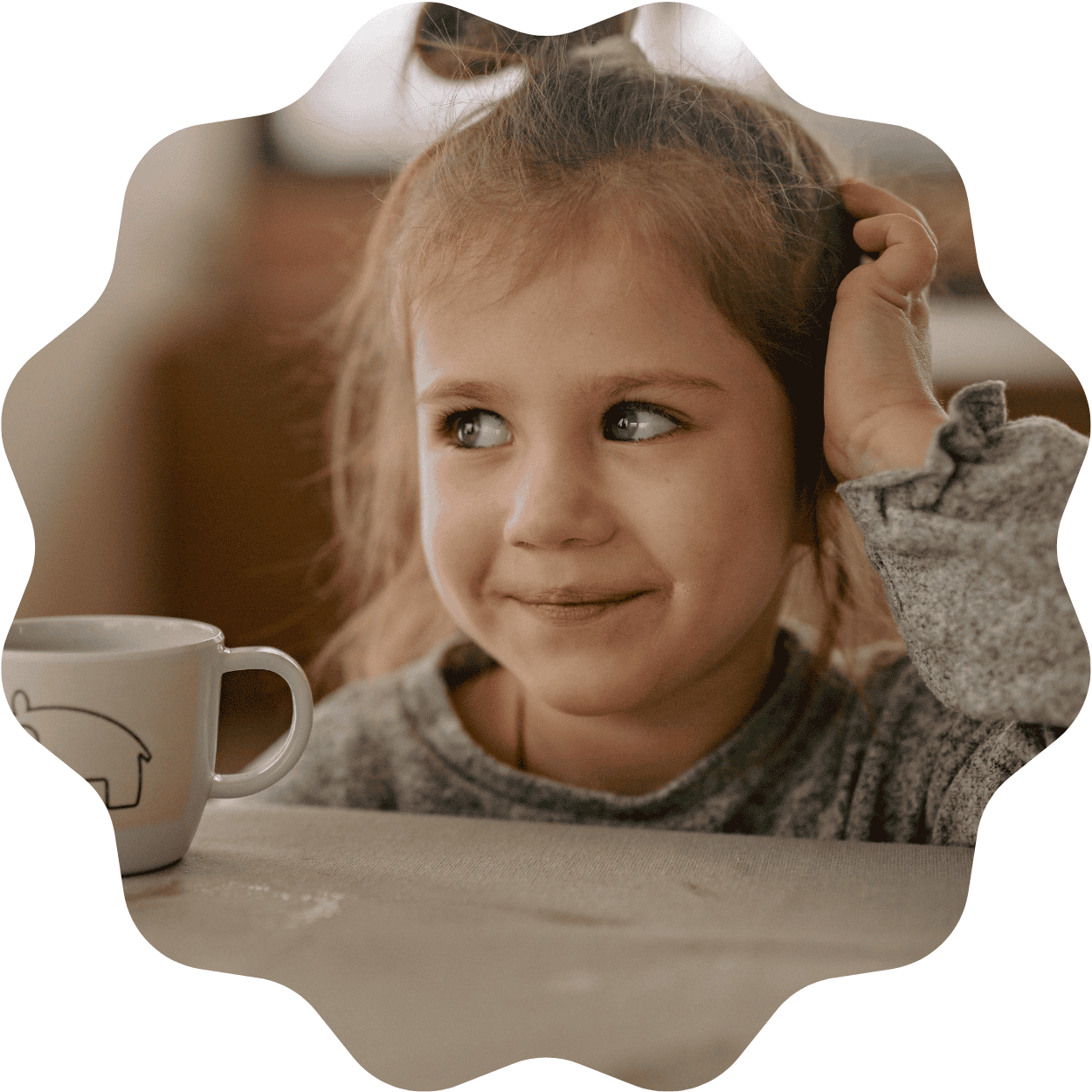 Foto Tortenaufleger Rund - Wellig