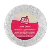 CAKE DRUM-SILBER-RUND¸ 37CM      FC538RD