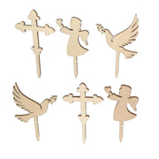 CUPCAKE TOPPER TAUFE/ KOMMUNION 6 STK.