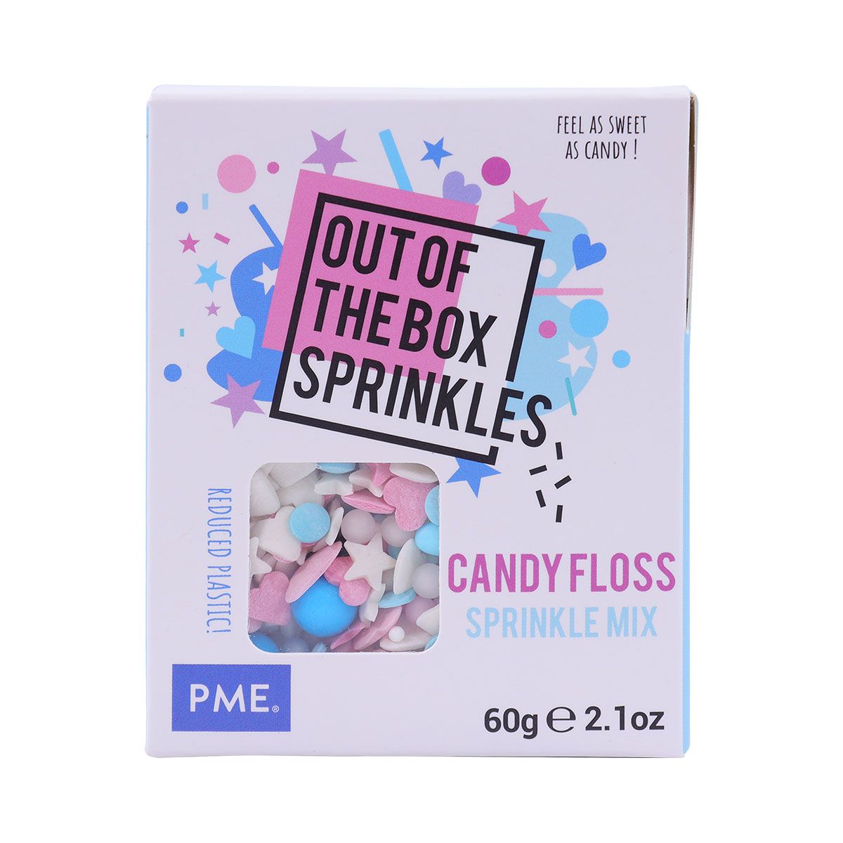 OUT THE BOX-SPRINKLE MIX CANDY FLOSS 60G