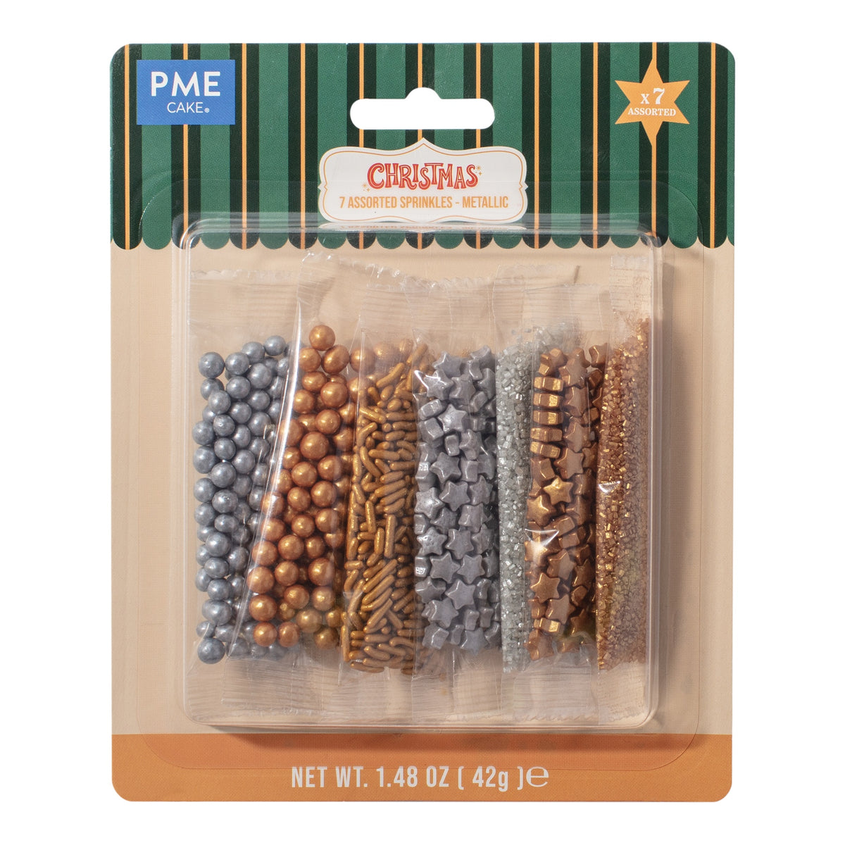 Bunte Streusel - Metallic 7er Pkg.