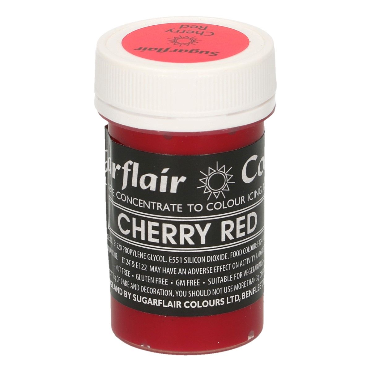 SUGARFLAIR PASTENFARBE PASTEL - CHERRY RED