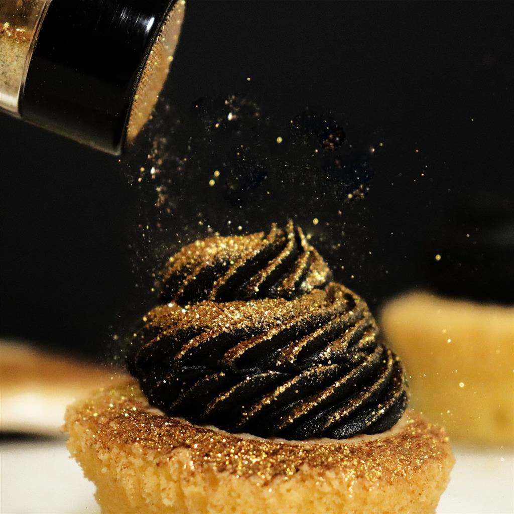 ESSBARER GLITZERSTAUB GOLD