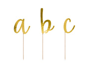 CAKE TOPPER ALPHABET GOLD9,5-12 CM