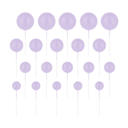 TOPPER KUGELN HELLVIOLETT 20-ER SET