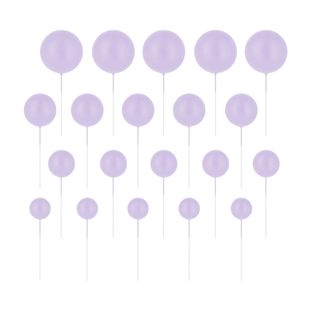 TOPPER KUGELN HELLVIOLETT 20-ER SET