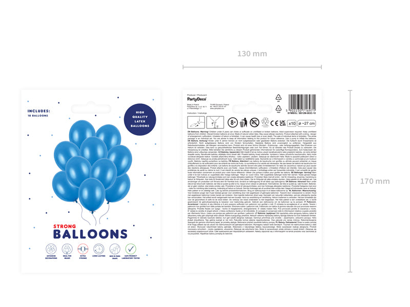 BALLONS METALLIC BLUE